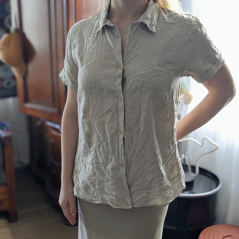 Valerie Stevens Pure Linen Shirt